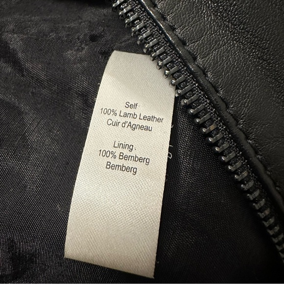 $898 Marissa Webb Davina Leather Jacket XS - Picture 9 of 10